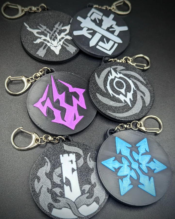 Honkai Dual Sided Keychain